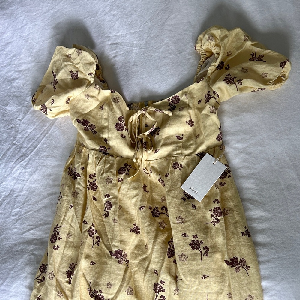 NWOT Aritzia Rowena Linen Dress - Picture 2 of 3